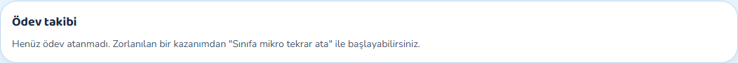 Ödev takibi
